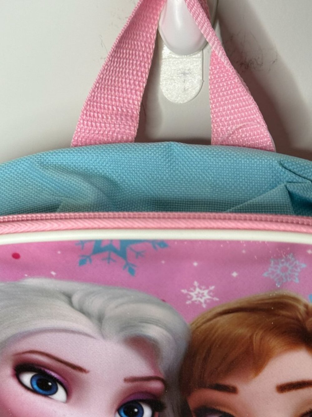 Disney Frozen Elsa Anna Kids Pink Blue Backpack NWT - Picture 4 of 7